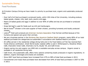 Sustainable Dining at Princeton University